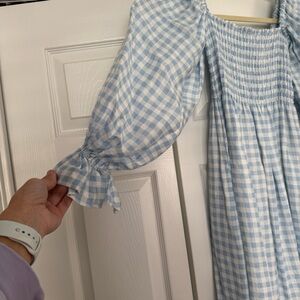 Sleeper Light Blue Gingham Kids Dress